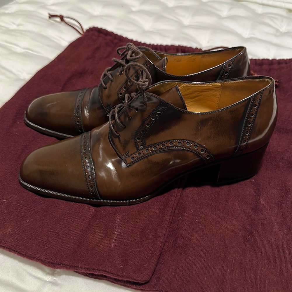 Bruno Magli Oxford heeled loafers 7.5